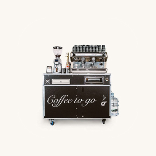 Echte Espressomobil Coffee-to-go Counter-Box